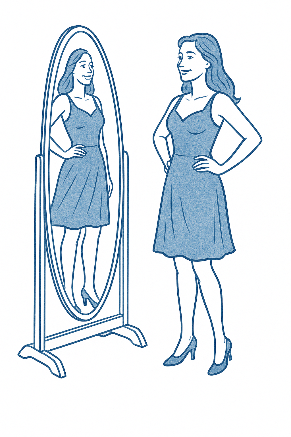 confident after losing weight